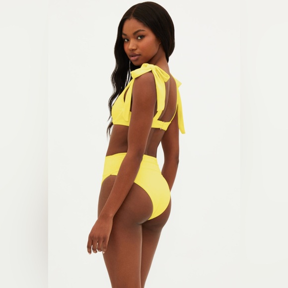 BEACH RIOT Core Collection Blair Top Lemon Yellow, Size Large, $118 - Picture 4 of 8